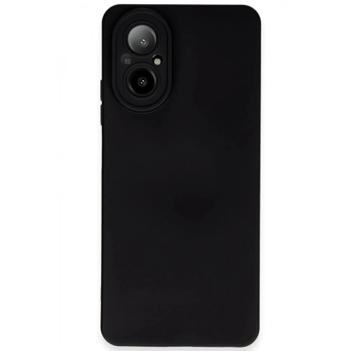 Mey İthalat®  Realme 12 Lite Kılıf Nano içi Kadife Silikon - Siyah