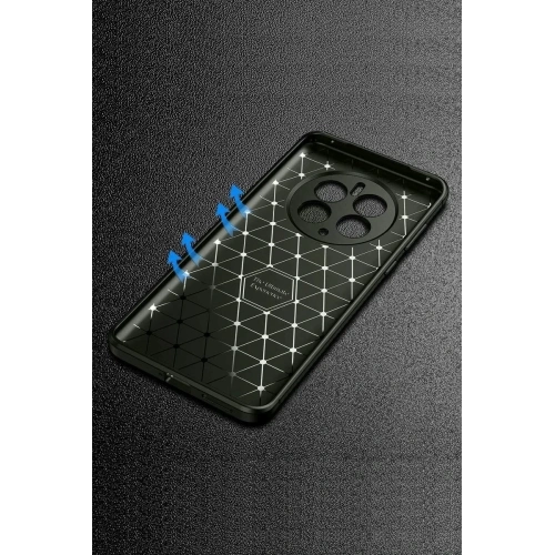 Mey İthalat®  Realme 12 Pro Plus Kılıf Auto Focus Karbon Kapak - Gri