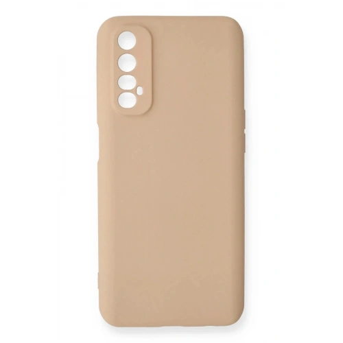 Mey İthalat®  Realme 7 Kılıf Nano içi Kadife Silikon - Pudra