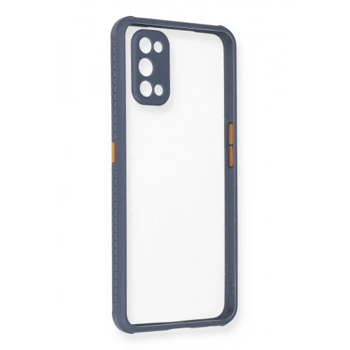 Mey İthalat®  Realme 7 Pro Kılıf Miami Şeffaf Silikon - Gri