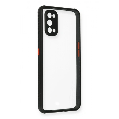 Mey İthalat®  Realme 7 Pro Kılıf Miami Şeffaf Silikon - Siyah