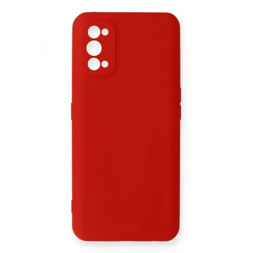 Mey İthalat®  Realme 7 Pro Kılıf Nano içi Kadife Silikon - Kırmızı