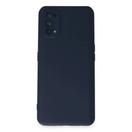 Mey İthalat®  Realme 7 Pro Kılıf Nano içi Kadife Silikon - Lacivert