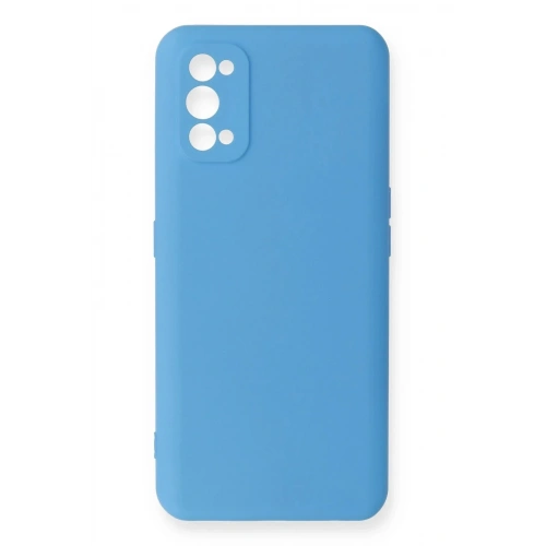 Mey İthalat®  Realme 7 Pro Kılıf Nano içi Kadife Silikon - Mavi