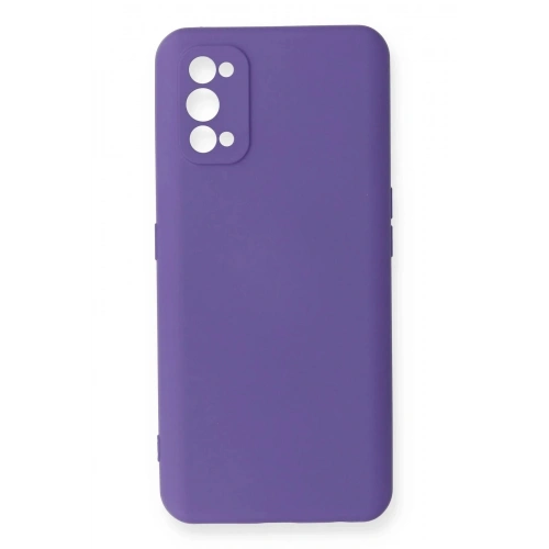Mey İthalat®  Realme 7 Pro Kılıf Nano içi Kadife Silikon - Mor