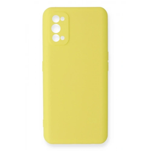Mey İthalat®  Realme 7 Pro Kılıf Nano içi Kadife Silikon - Sarı