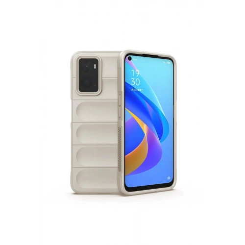 Mey İthalat®  Realme 9i 4G Kılıf Optimum Silikon - Krem