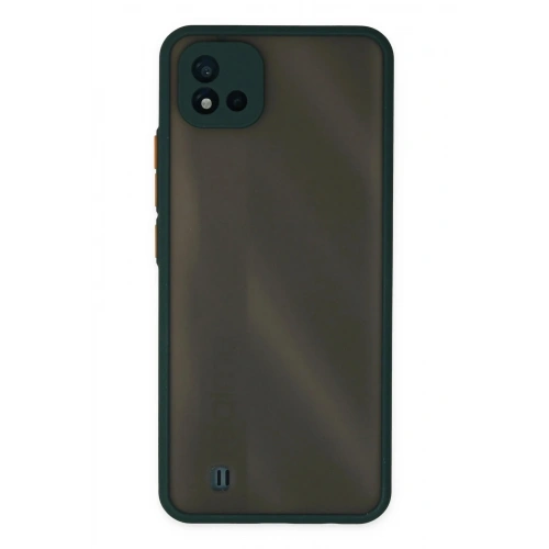 Mey İthalat®  Realme C11 2021 Kılıf Montreal Silikon Kapak - Yeşil