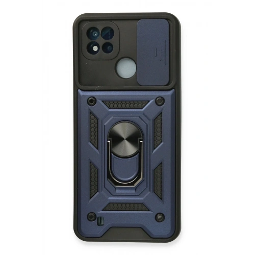 Mey İthalat®  Realme C11 2021 Kılıf Pars Lens Yüzüklü Silikon - Lacivert