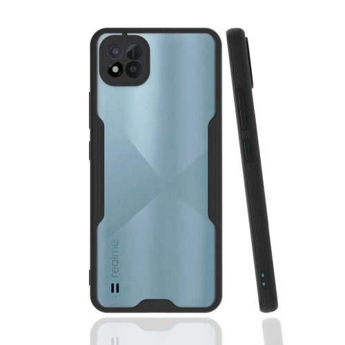 Mey İthalat®  Realme C11 2021 Kılıf Platin Silikon - Siyah