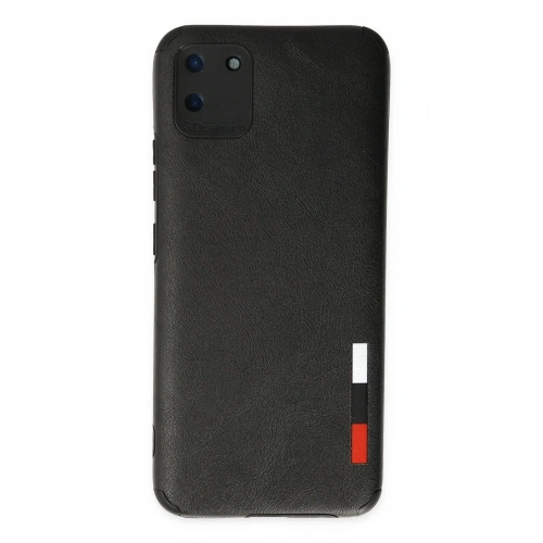 Mey İthalat®  Realme C11 Kılıf Loop Deri Silikon - Siyah