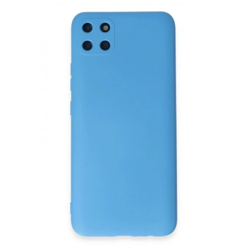 Mey İthalat®  Realme C11 Kılıf Nano içi Kadife Silikon - Mavi