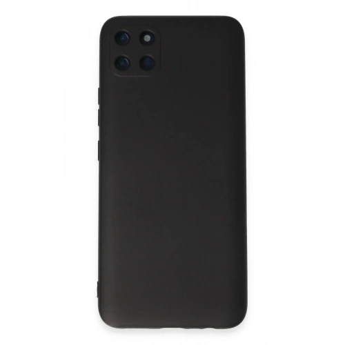 Mey İthalat®  Realme C11 Kılıf Nano içi Kadife Silikon - Siyah