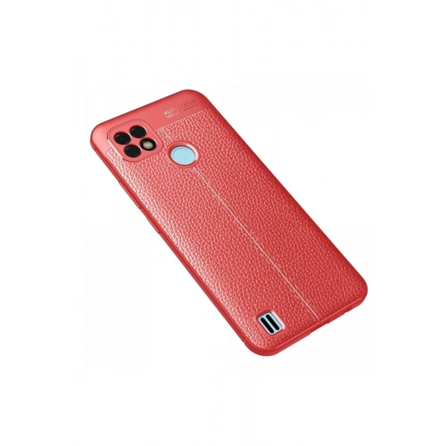 Mey İthalat®  Realme C21 Kılıf Auto Focus Kapak - Kırmızı