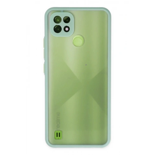 Mey İthalat®  Realme C21 Kılıf Montreal Silikon Kapak - Turkuaz