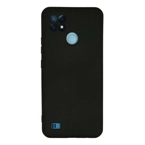 Mey İthalat®  Realme C21 Kılıf Nano içi Kadife Silikon - Siyah