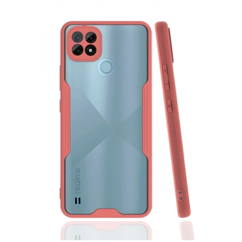 Mey İthalat®  Realme C21 Kılıf Platin Silikon - Pembe
