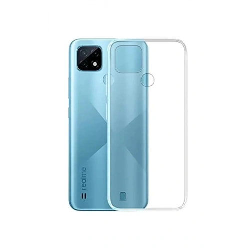 Mey İthalat®  Realme C25 Kılıf Lüx Şeffaf Silikon