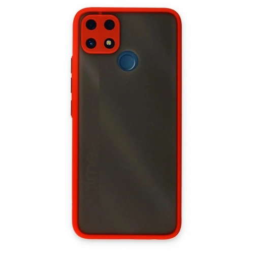 Mey İthalat®  Realme C25 Kılıf Montreal Silikon Kapak - Kırmızı