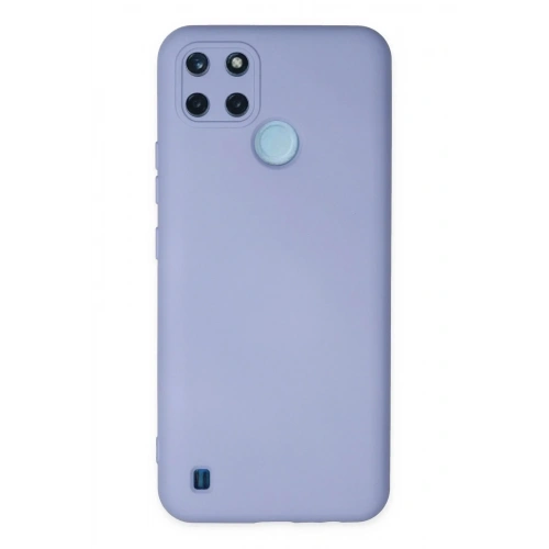 Mey İthalat®  Realme C25Y Kılıf Nano içi Kadife Silikon - Lila
