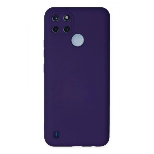 Mey İthalat®  Realme C25Y Kılıf Nano içi Kadife Silikon - Mor