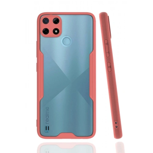 Mey İthalat®  Realme C25Y Kılıf Platin Silikon - Pembe