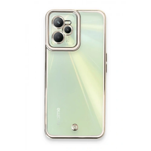 Mey İthalat®  Realme C35 Kılıf Liva Lens Silikon - Beyaz