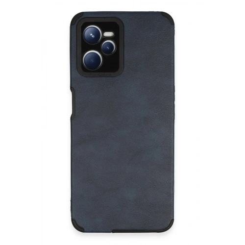 Mey İthalat®  Realme C35 Kılıf Loop Deri Silikon - Lacivert