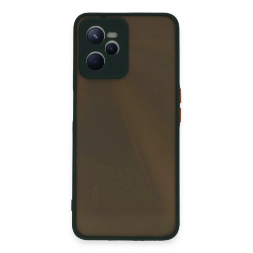 Mey İthalat®  Realme C35 Kılıf Montreal Silikon Kapak - Yeşil