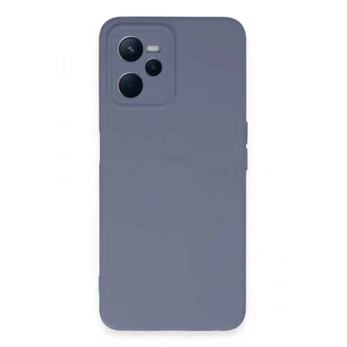 Mey İthalat®  Realme C35 Kılıf Nano içi Kadife Silikon - Gri