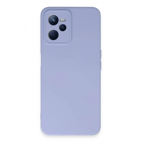 Mey İthalat®  Realme C35 Kılıf Nano içi Kadife Silikon - Lila