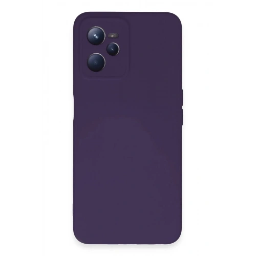 Mey İthalat®  Realme C35 Kılıf Nano içi Kadife Silikon - Mor