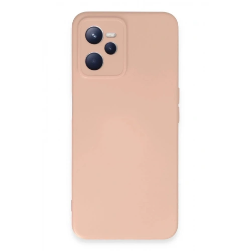 Mey İthalat®  Realme C35 Kılıf Nano içi Kadife Silikon - Pudra