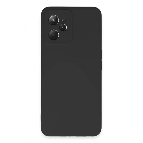 Mey İthalat®  Realme C35 Kılıf Nano içi Kadife Silikon - Siyah