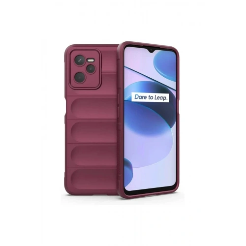 Mey İthalat®  Realme C35 Kılıf Optimum Silikon - Bordo