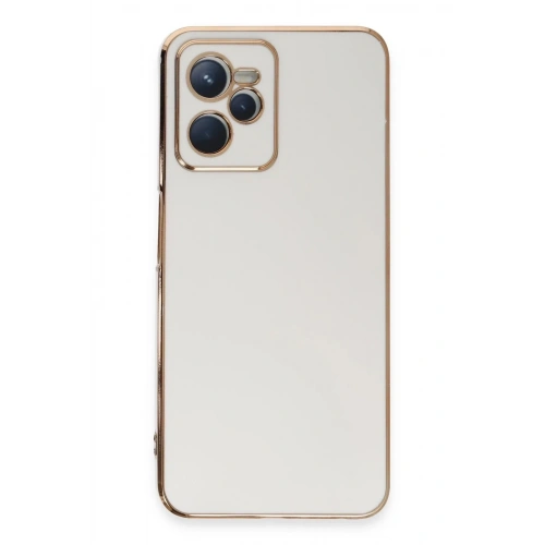 Mey İthalat®  Realme C35 Kılıf Volet Silikon - Beyaz