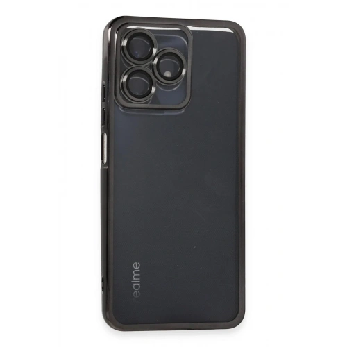 Mey İthalat®  Realme C53 Kılıf  Lensli Silikon - Siyah