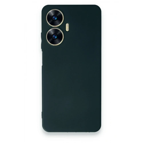Mey İthalat®  Realme C55 Kılıf First Silikon - Koyu Yeşil