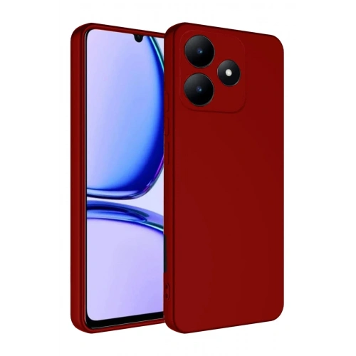 Mey İthalat®  Realme C61 Kılıf First Silikon - Kırmızı