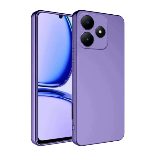 Mey İthalat®  Realme C61 Kılıf First Silikon - Lila