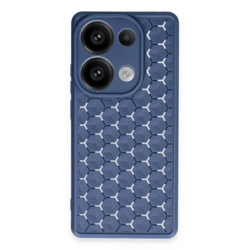 Mey İthalat®  Realme C65 Kılıf Petek Silikon Kapak - Lacivert