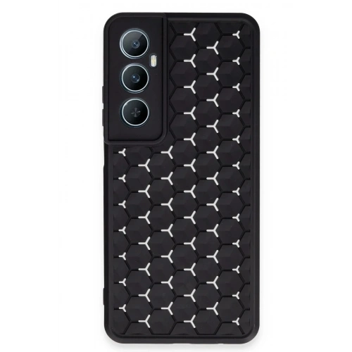 Mey İthalat®  Realme C65 Kılıf Petek Silikon Kapak - Siyah