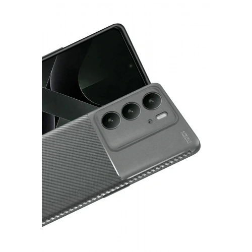 Mey İthalat®  Realme C75 4G Auto Focus Karbon Kapak - Gri