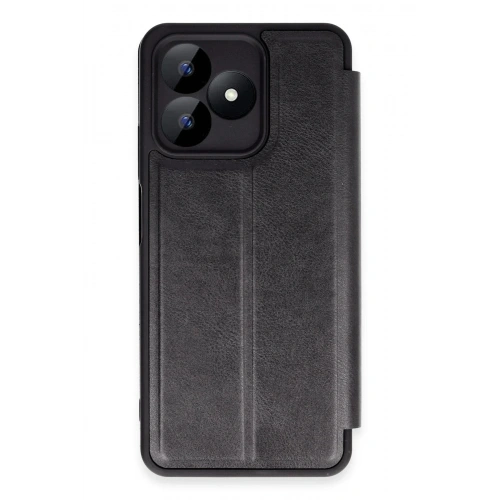 Mey İthalat®  Realme Note 50 4G Kılıf Flip Cover - Siyah