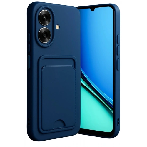 Mey İthalat®  Realme Note 60 Kelvin Kartvizitli Silikon - Lacivert