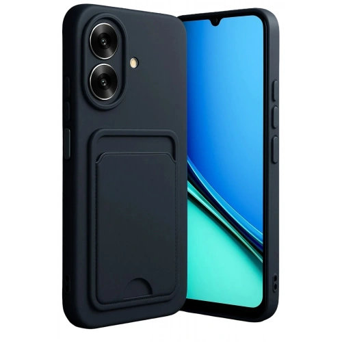 Mey İthalat®  Realme Note 60 Kelvin Kartvizitli Silikon - Siyah