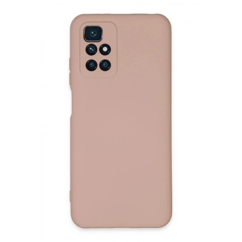 Mey İthalat®   Redmi 10 2022 Kılıf Nano içi Kadife Silikon - Pudra