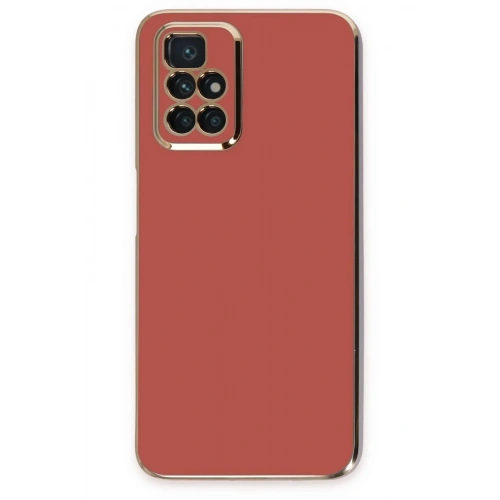 Mey İthalat®   Redmi 10 2022 Kılıf Volet Silikon - Kırmızı