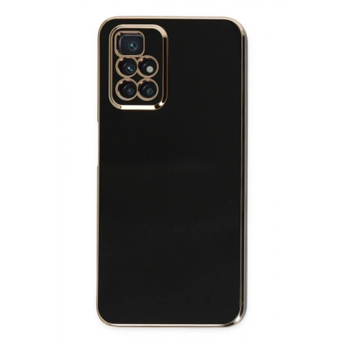 Mey İthalat®   Redmi 10 2022 Kılıf Volet Silikon - Siyah