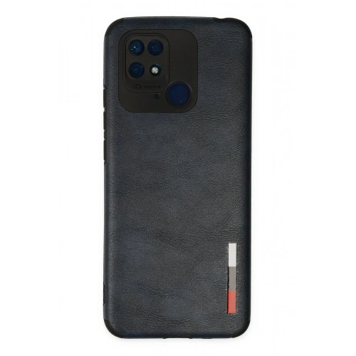 Mey İthalat®   Redmi 10C Kılıf Loop Deri Silikon - Lacivert